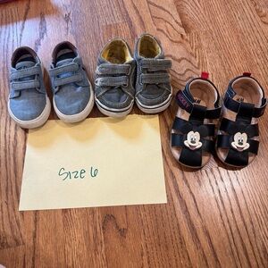 Toddler size 6 shoe bundle